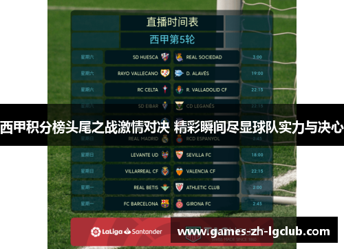 西甲积分榜头尾之战激情对决 精彩瞬间尽显球队实力与决心
